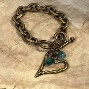 Chunky Burnished Bronze Bracelet